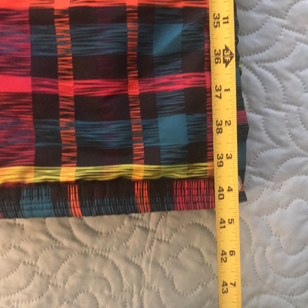 Falls Creek Plaid Snow Ski Pants Black Pink Orange XL 14 to 16 - Picture 15 of 16